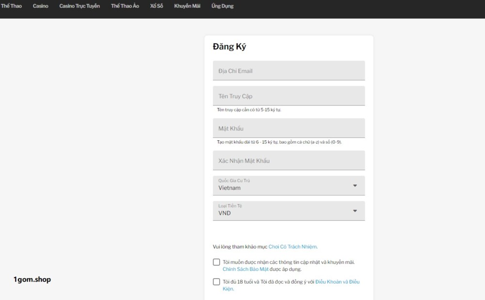 Biểu mẫu đăng ký tài khoản cá cược tại 188bet Biểu mẫu đăng ký tài khoản cá cược tại 188bet
