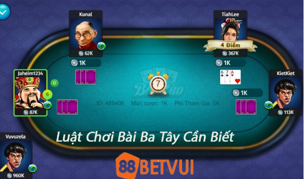 Luật chơi bài ba tây tại 188Bet Luật chơi bài ba tây tại 188Bet