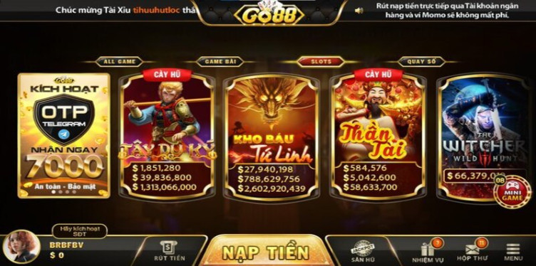 So sánh số lượng game nổ hũ tại Go88 và Luckywin So sánh số lượng game nổ hũ tại Go88 và Luckywin