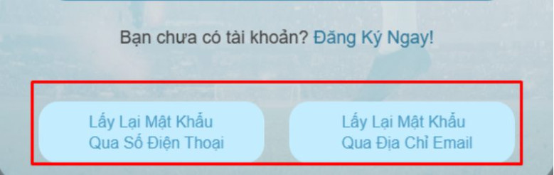 Xử lý khi quên mật khẩu Xử lý khi quên mật khẩu