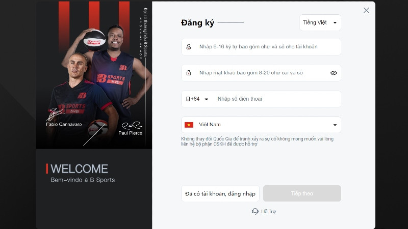 Hướng dẫn đăng ký Bsport Hướng dẫn đăng ký Bsport