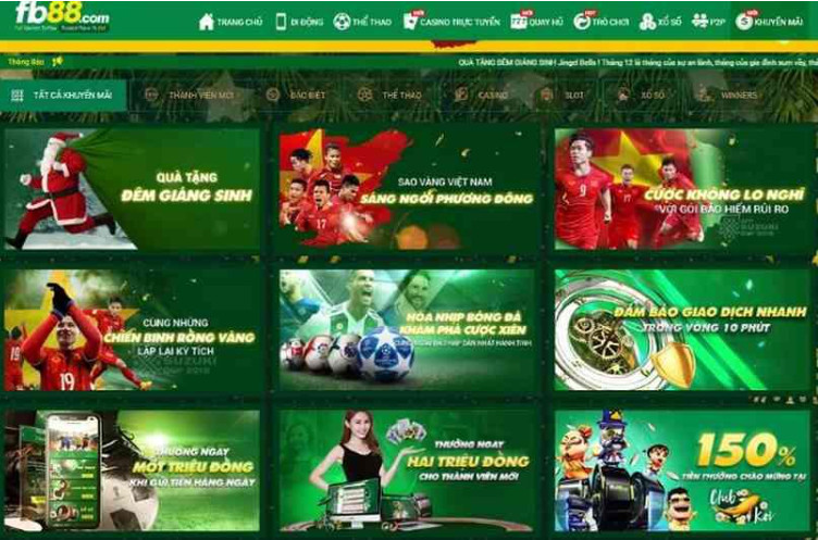 Các ưu đãi tặng thưởng hấp dẫn đang có ở FB88 liên tục Các ưu đãi tặng thưởng hấp dẫn đang có ở FB88 liên tục