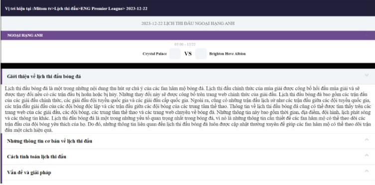 Bongdaso cung cấp lịch thi đấu NHA sớm nhất Bongdaso cung cấp lịch thi đấu NHA sớm nhất