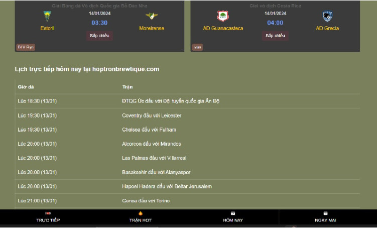 Luôn cập nhật lịch thi đấu chi tiết và hấp dẫn Luôn cập nhật lịch thi đấu chi tiết và hấp dẫn