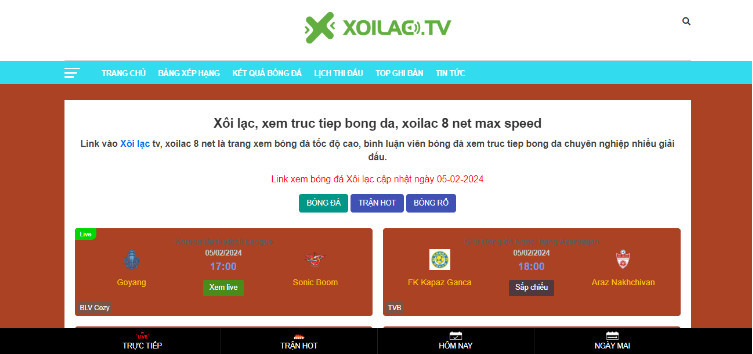 Vài thông tin về trang web Xoilac TV Vài thông tin về trang web Xoilac TV