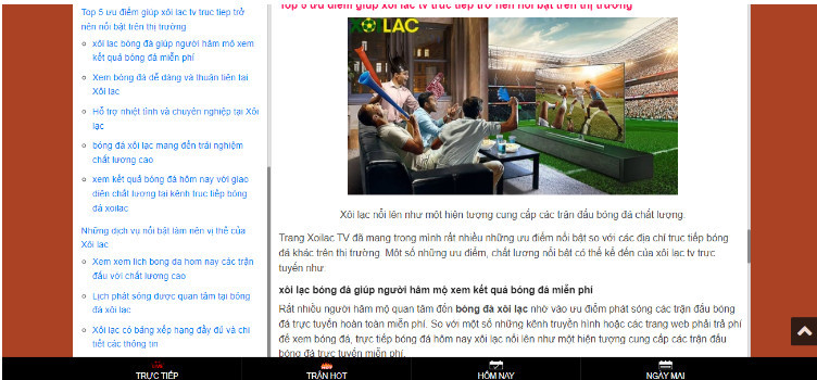 Những điểm mạnh tạo nên thương hiệu website Xoilac TV Những điểm mạnh tạo nên thương hiệu website Xoilac TV